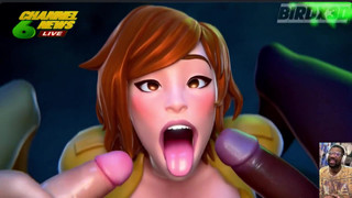 April O'neil Gets Fucked and Cum Covered Live, Petite Peni Parker Sucks Cock